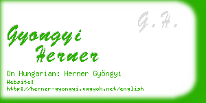 gyongyi herner business card