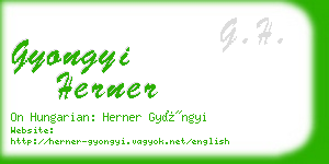gyongyi herner business card